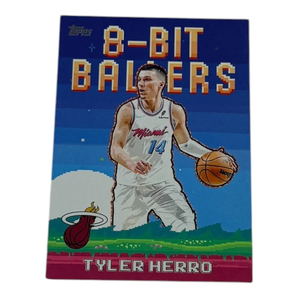 2024-25 Topps 8-Bit Ballers Tyler Herro Miami Heat Insert Card NBA‎ Basketball